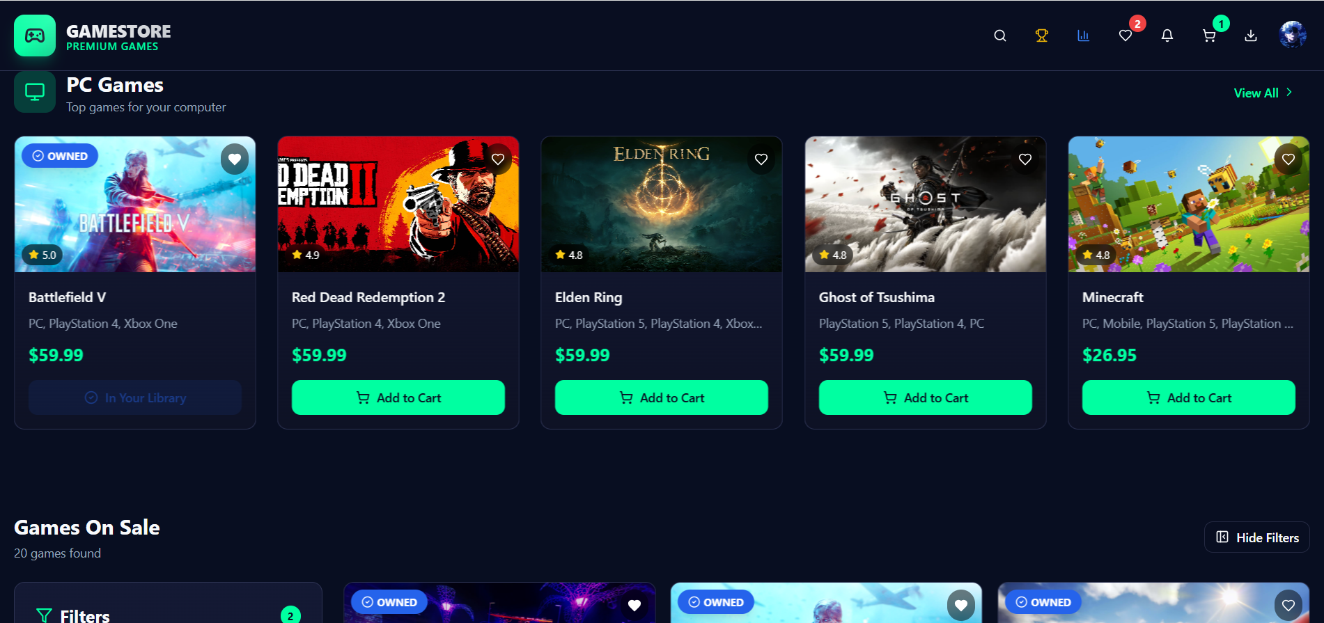 Game Store - E-commerce Platform
