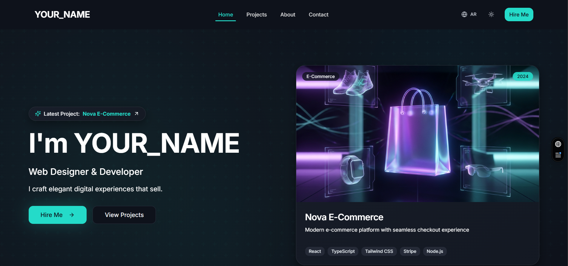Portfolio Template - Modern Portfolio Website